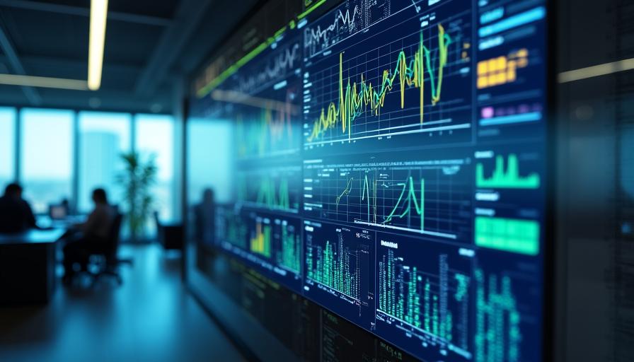 AI-powered analytics enterprise dashboard showcasing real-time data intelligence